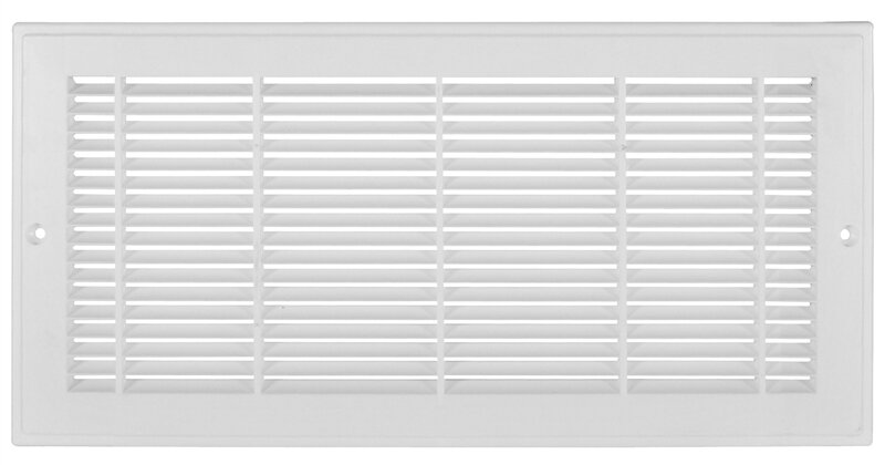 6" X 14" Plastic Grille White