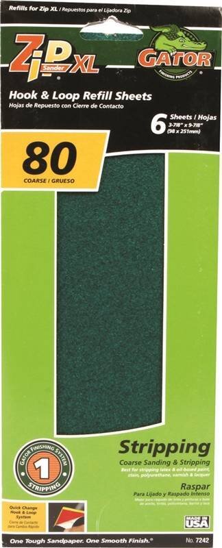 GATOR HOOK & LOOP REFILL 80 GRIT