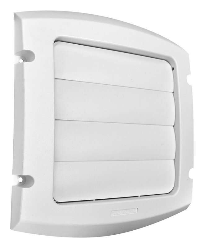 5" Louvered Vent White
