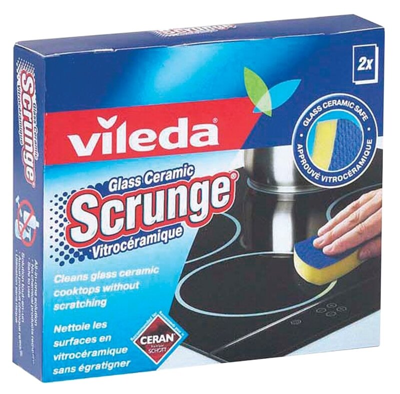 VILEDA SCRUNGE FOR GLASS 2PK