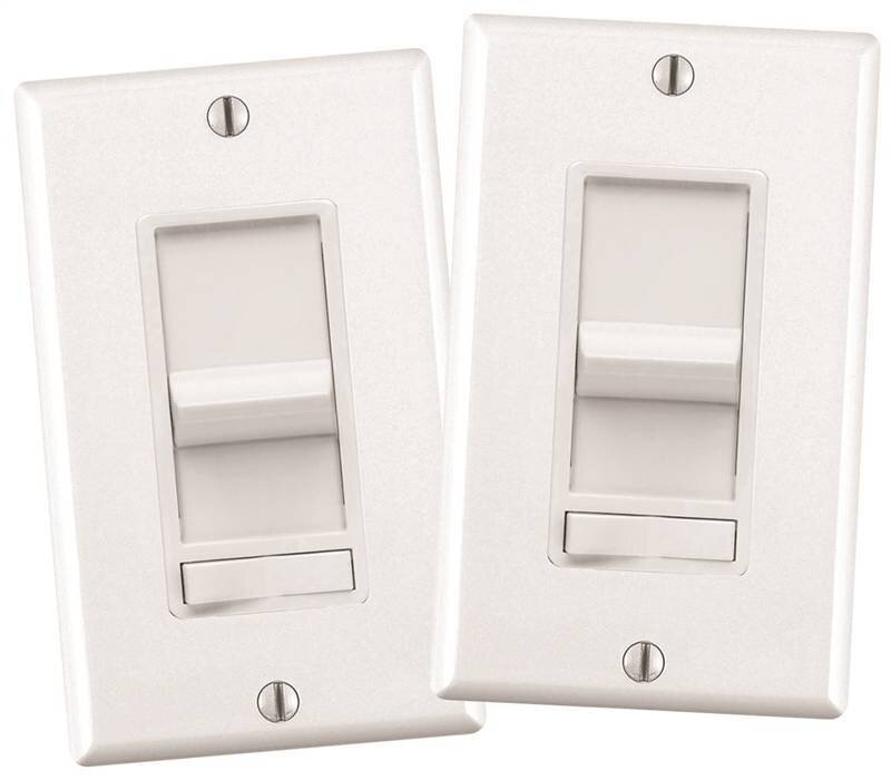 Slide Dimmer w/ Preset 2PK White