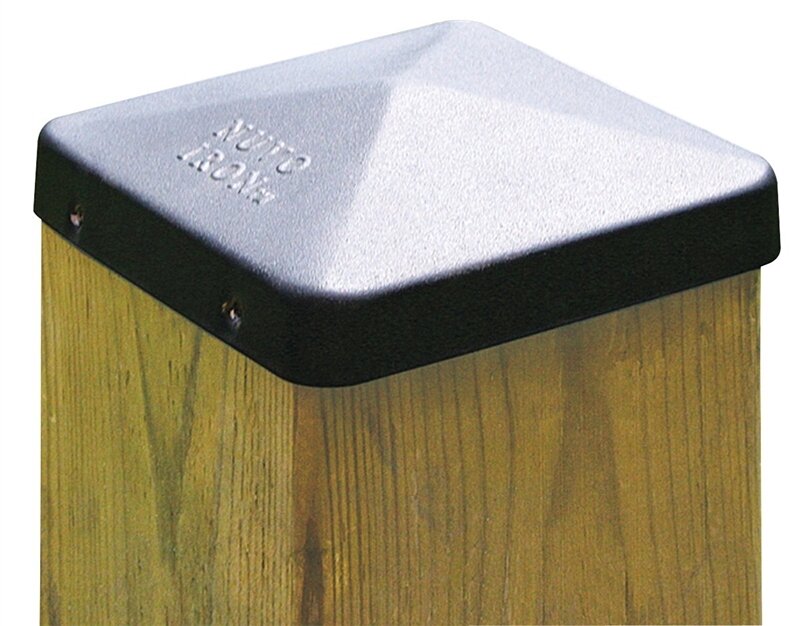 Post Cap Metal Black 3.5" (For Dressed Posts)