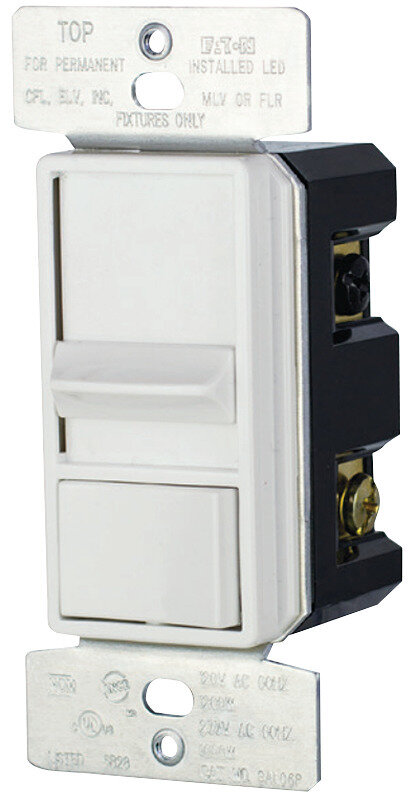 SLIDE DIMMER WHITE w PRESET