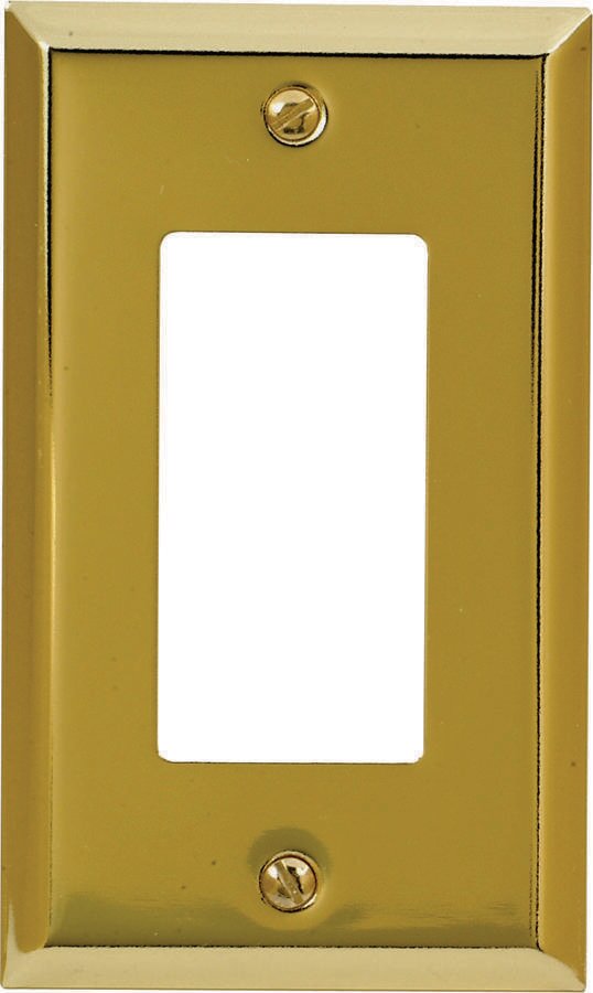 WALLPLATE 1 GANG DECORA BRASS