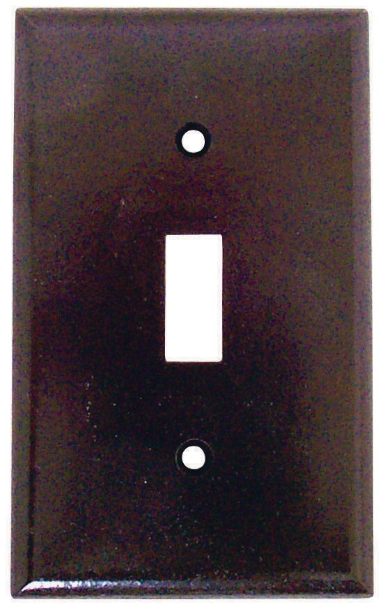 SINGLE TOGGLE PLATE BROWN
