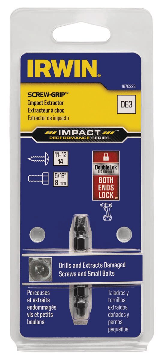IRWIN IMPACT SCREW EXTRATOR DE3 1PK