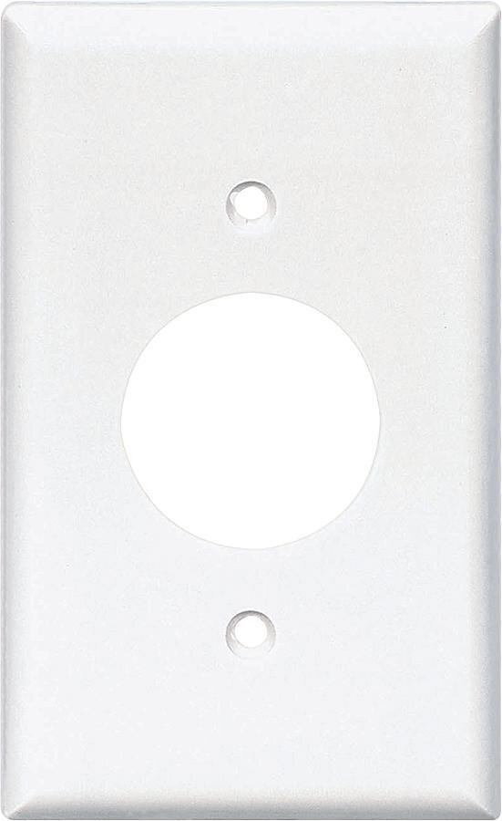 SINGLE HOLE PLATE WHITE