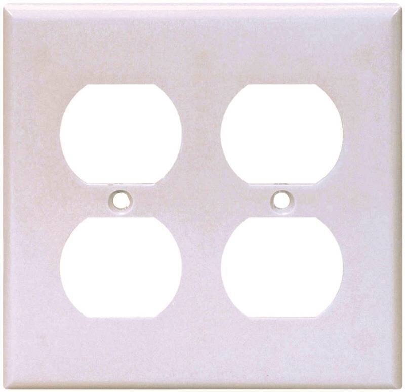 DOUBLE DUPLEX PLATE WHITE
