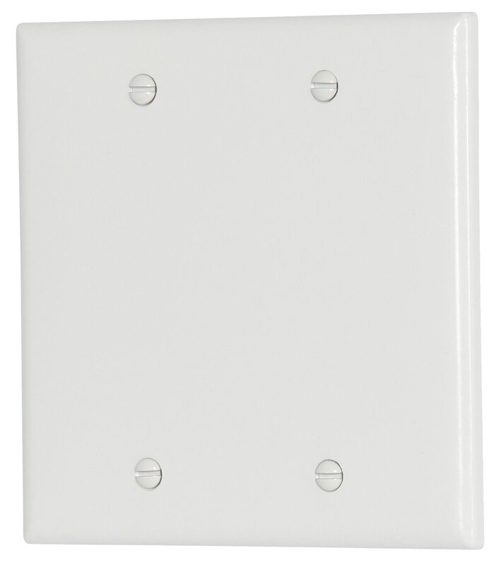 DOUBLE BLANK PLATE WHITE