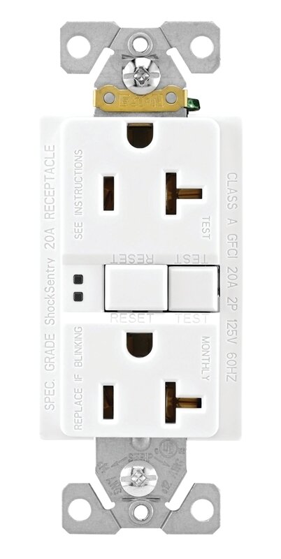 GFCI 20AMP RECEPTACLE white