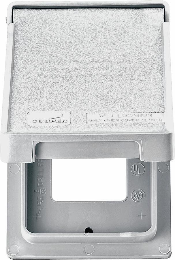GFCI COVER WHITE VERT # NOT TO CODE #