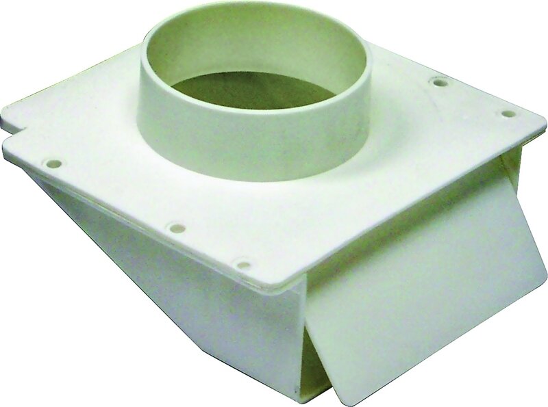 4" Soffit Vent w/ Damper White