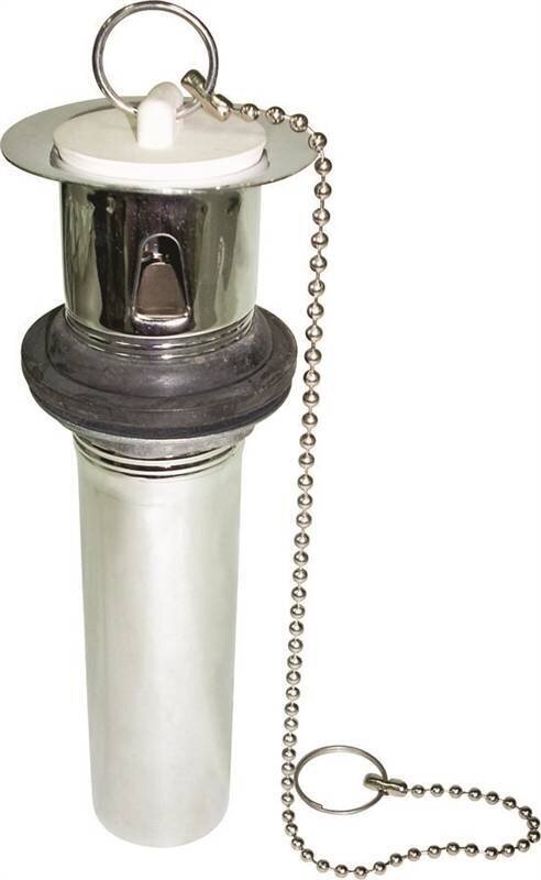 6" Sink Drain Tailpiece Plug N' Chain
