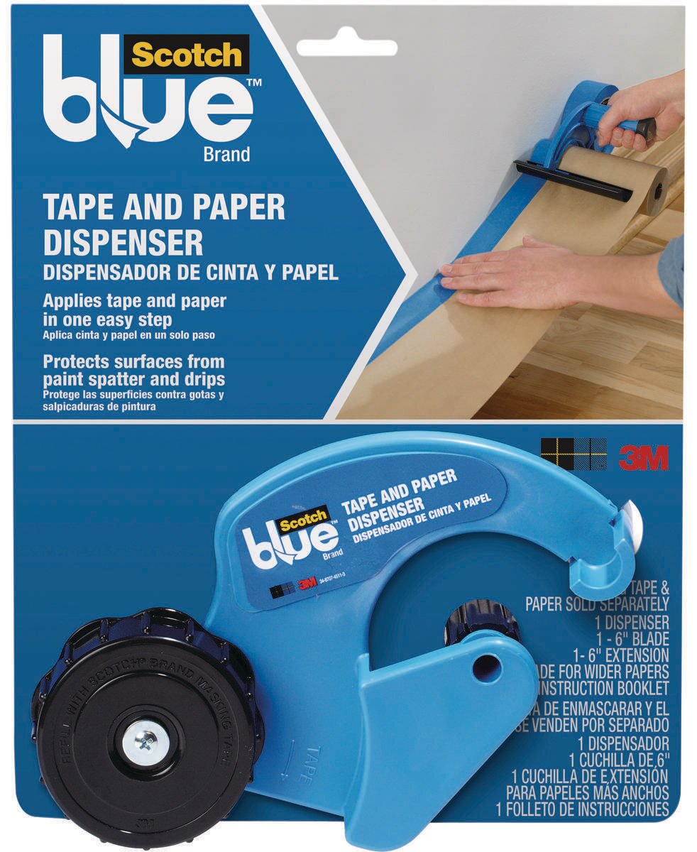 BLUE BRAND TAPE AND PAPER DISPENSER