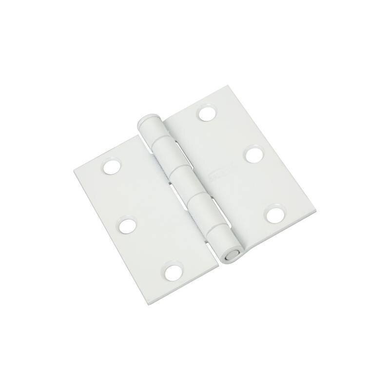 3X3 DOOR HINGE WHITE SQUARE RADIOUS