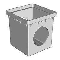 NDS 12" X 12" Sump Box 2 Hole Black