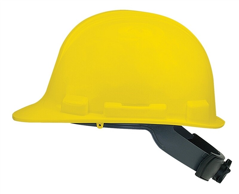 RATCHETING HARD HAT YELLOW