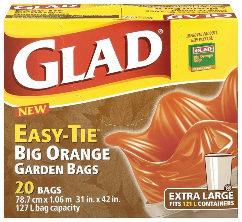 ORANGE XL 20PK GARBAGE BAGS