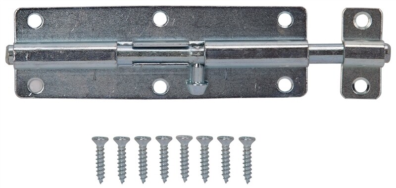 6" BARREL BOLT ZINC