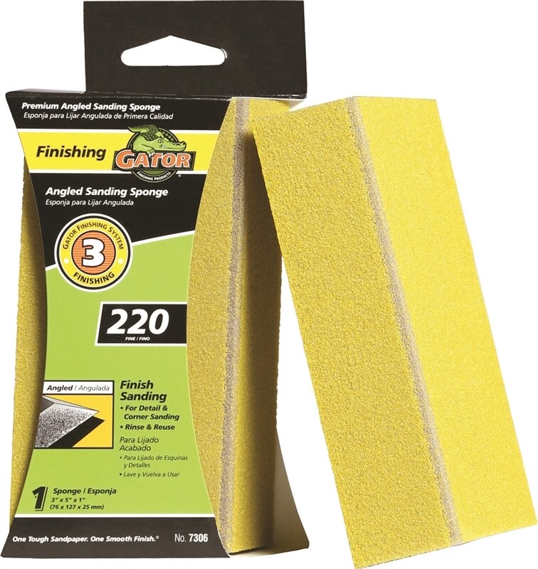 GATOR SANDING SPONGE ANGLED 220 GRIT