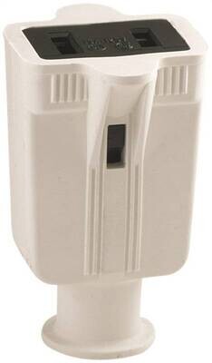 2W CONNECTOR WHITE