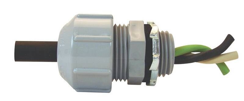 STRAIN RELIEF CONNECTOR THREADED