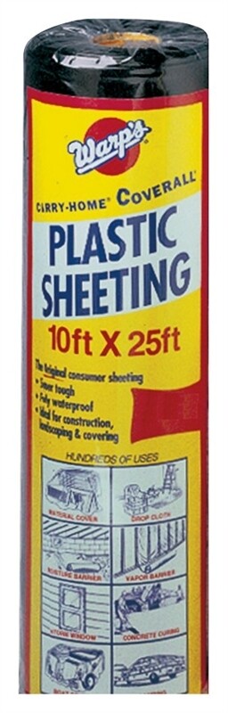 6 Mil Poly Black 10' x 25' (250ft²) Roll