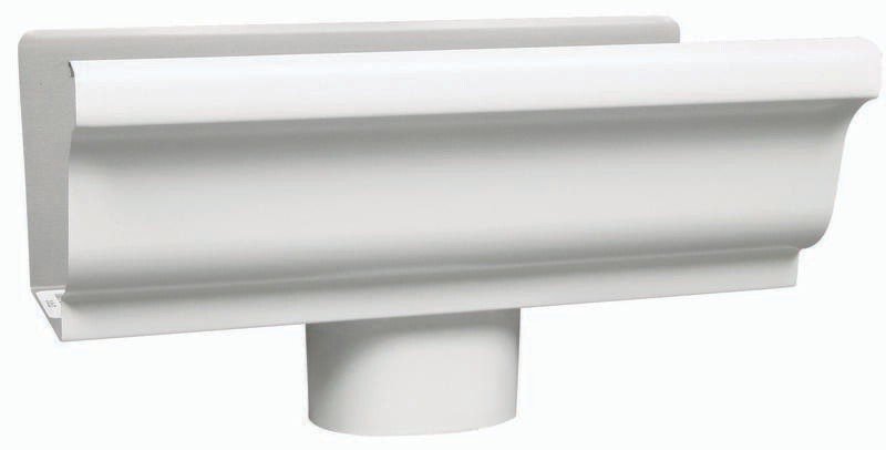 5" Gutter Outlet White