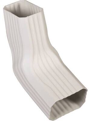 2" X 3" Type A to B Downspout Elbow White
