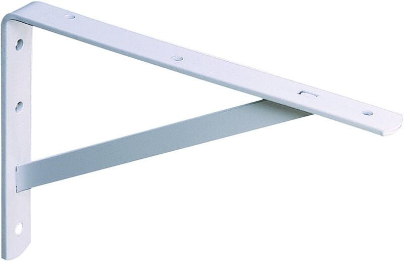 12" HEAVY DUTY WHITE L BRACKET