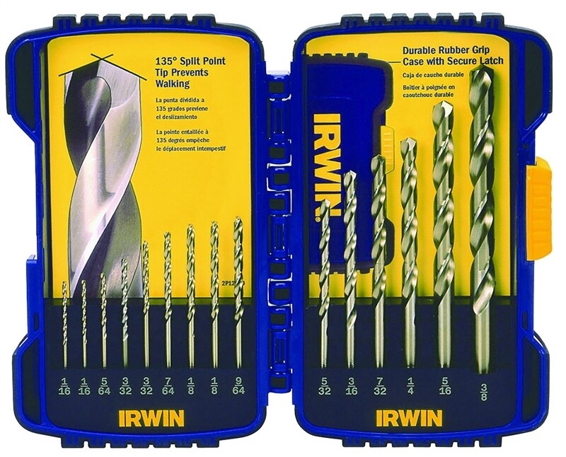 IRWIN 15PC COBALT DRILL BIT SET