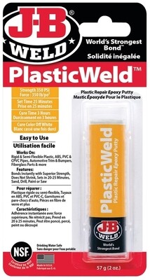 JB WELD PLASTIC REPAIR EPOXY