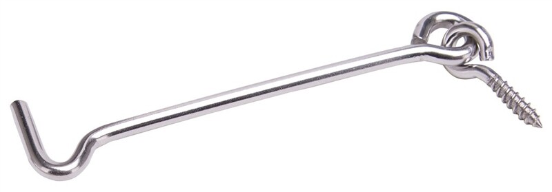 4" GATE HOOK & EYE STAINLESS STEEL