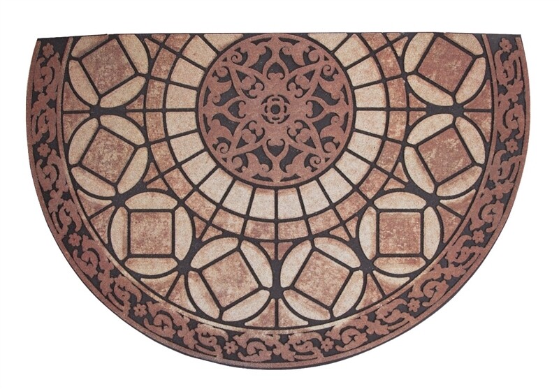 DOOR MAT HALF CIRCLE 21"X33"