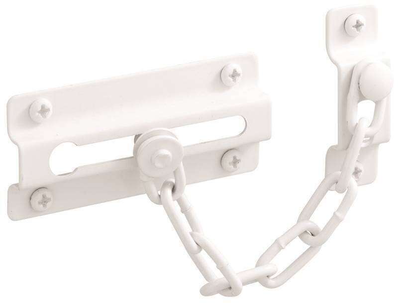 CHAIN DOOR GUARD WHITE