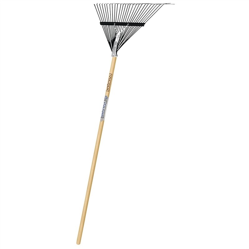Steel Leaf Rake 24" Head Wood