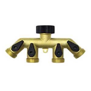 4 OUTLET BRASS MANIFOLD