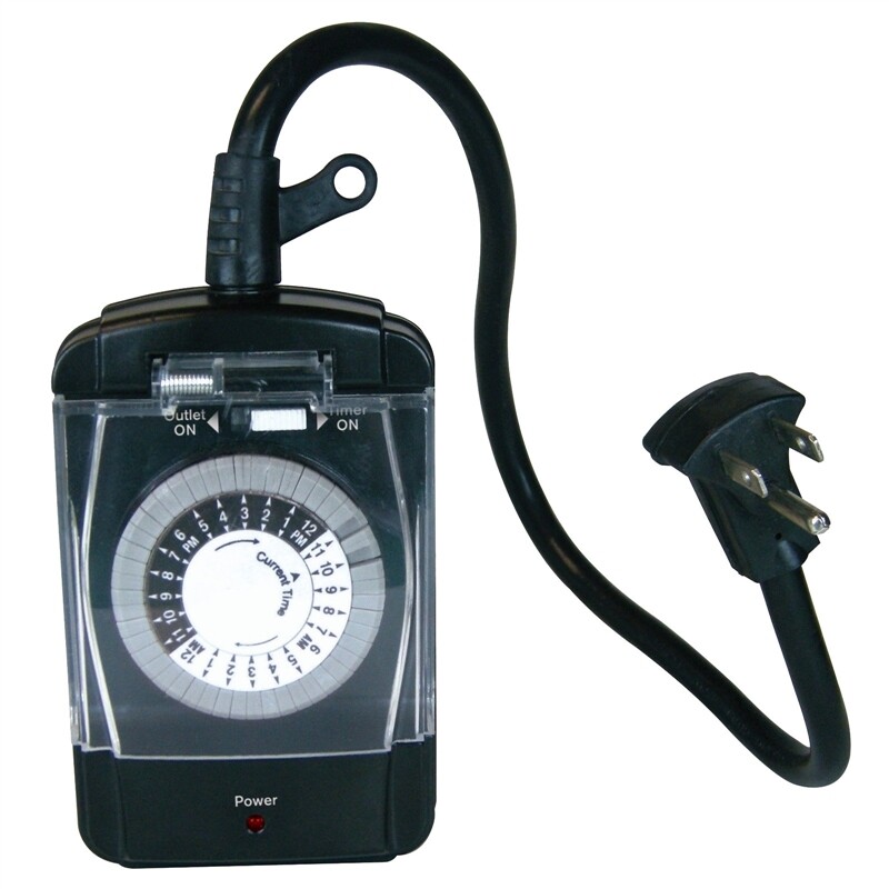 Heavy Duty Outdoor 24h Timer