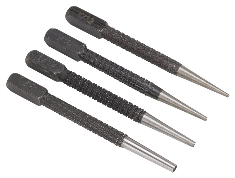 VULCAN 4PC NAIL PUNCH SET