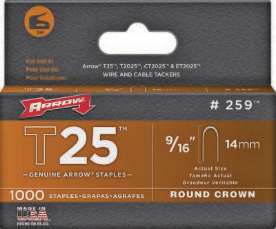 9/16 T25 STAPLES