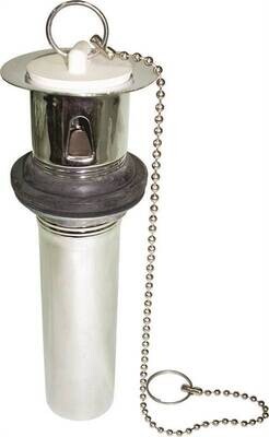6" Sink Drain Tailpiece Plug N' Chain
