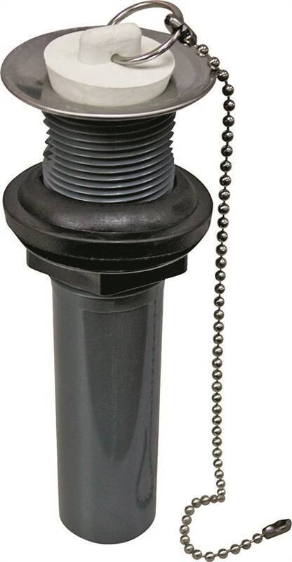 1-1/4" Sink Drain Plastic Plug n' Chain