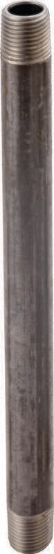 1/2" X 10" Black Nipple