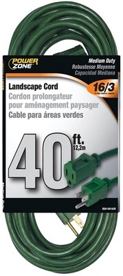 16/3 40' GREEN EXTENSION CORD