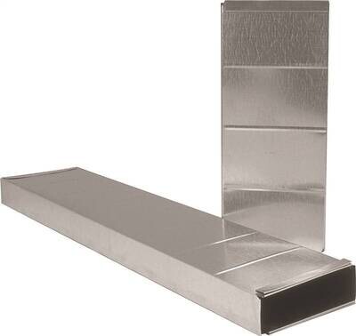 3-1/4" X 10" X 2' Duct Single Piece