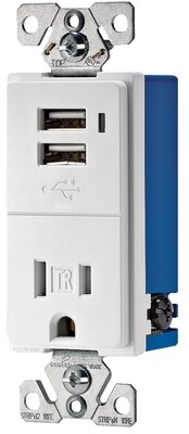 Combo Receptacle USB Charger