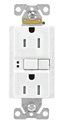 GFCI TAMPERPROOF WHITE DECORA