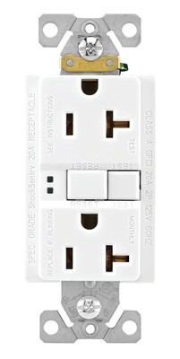 GFCI 20AMP RECEPTACLE white