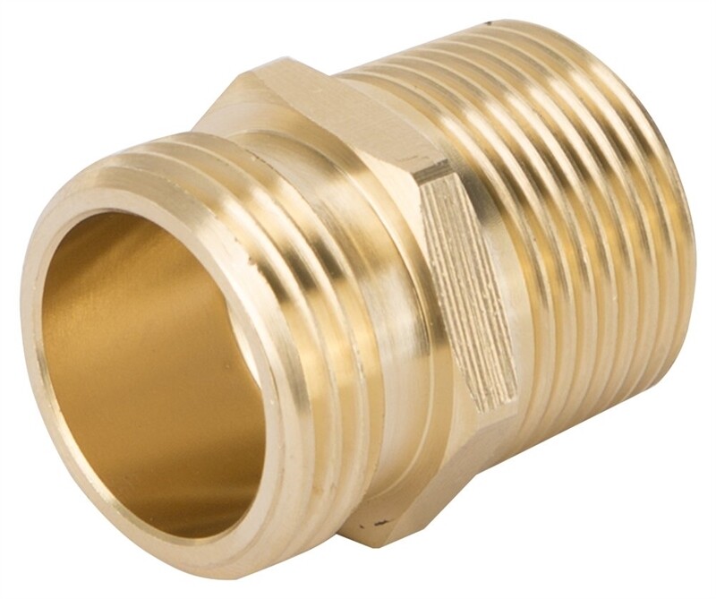 Male Hose X 1/2" FIP & 3/4" MIP Adapter
