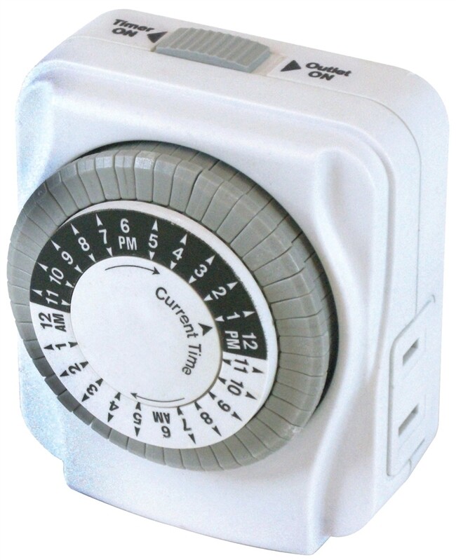 24hr Heavy Duty Mechanical 3 Prong Timer